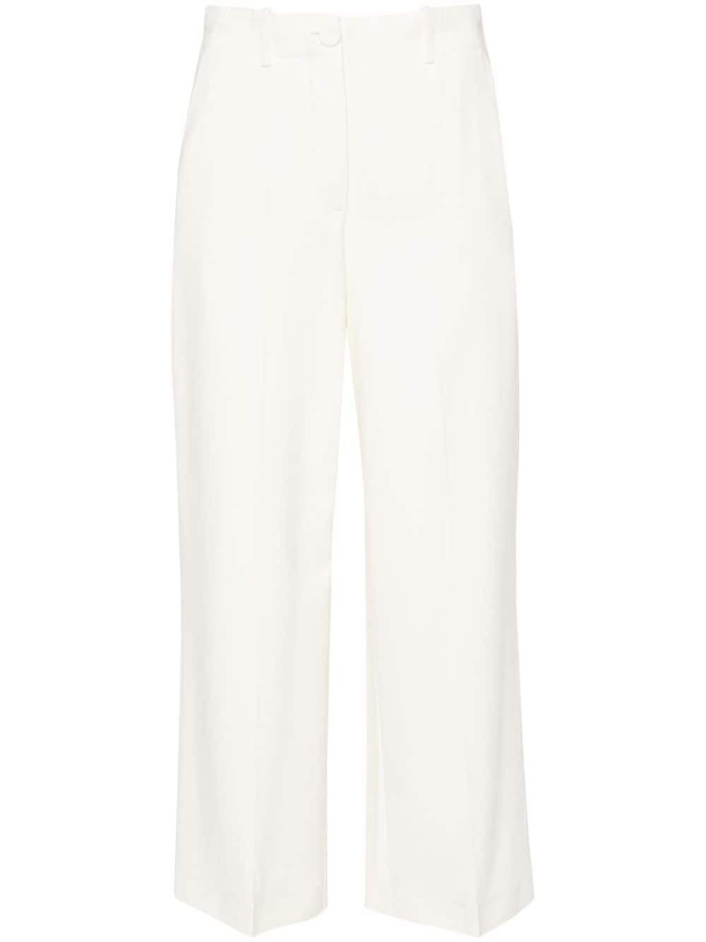 Erika Cavallini Semi-Couture Trousers White Erika Cavallini Semi-Couture