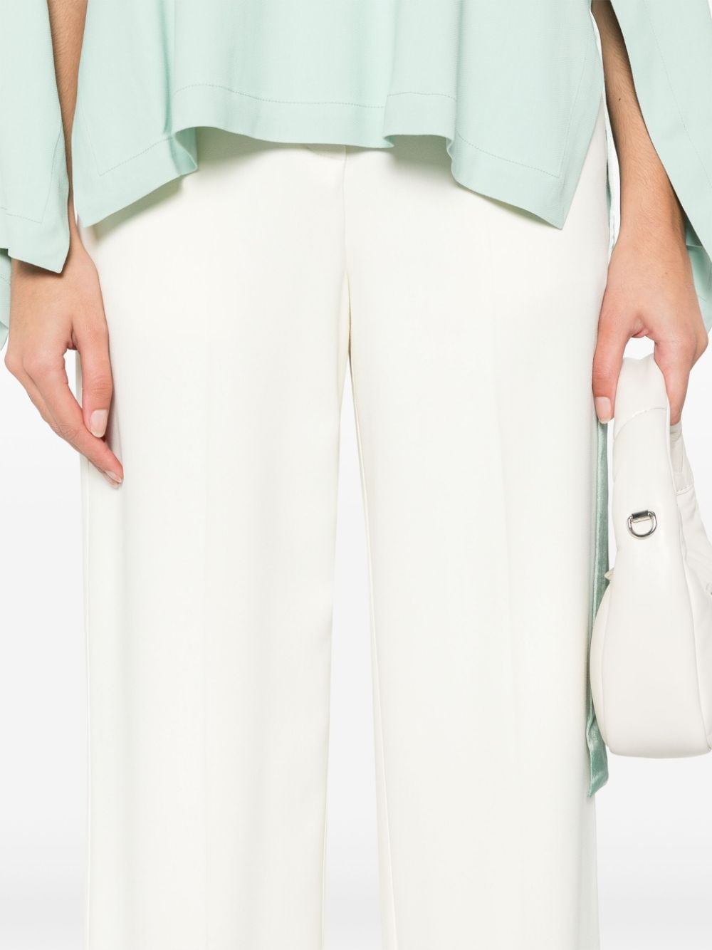 Erika Cavallini Semi-Couture Trousers White Erika Cavallini Semi-Couture
