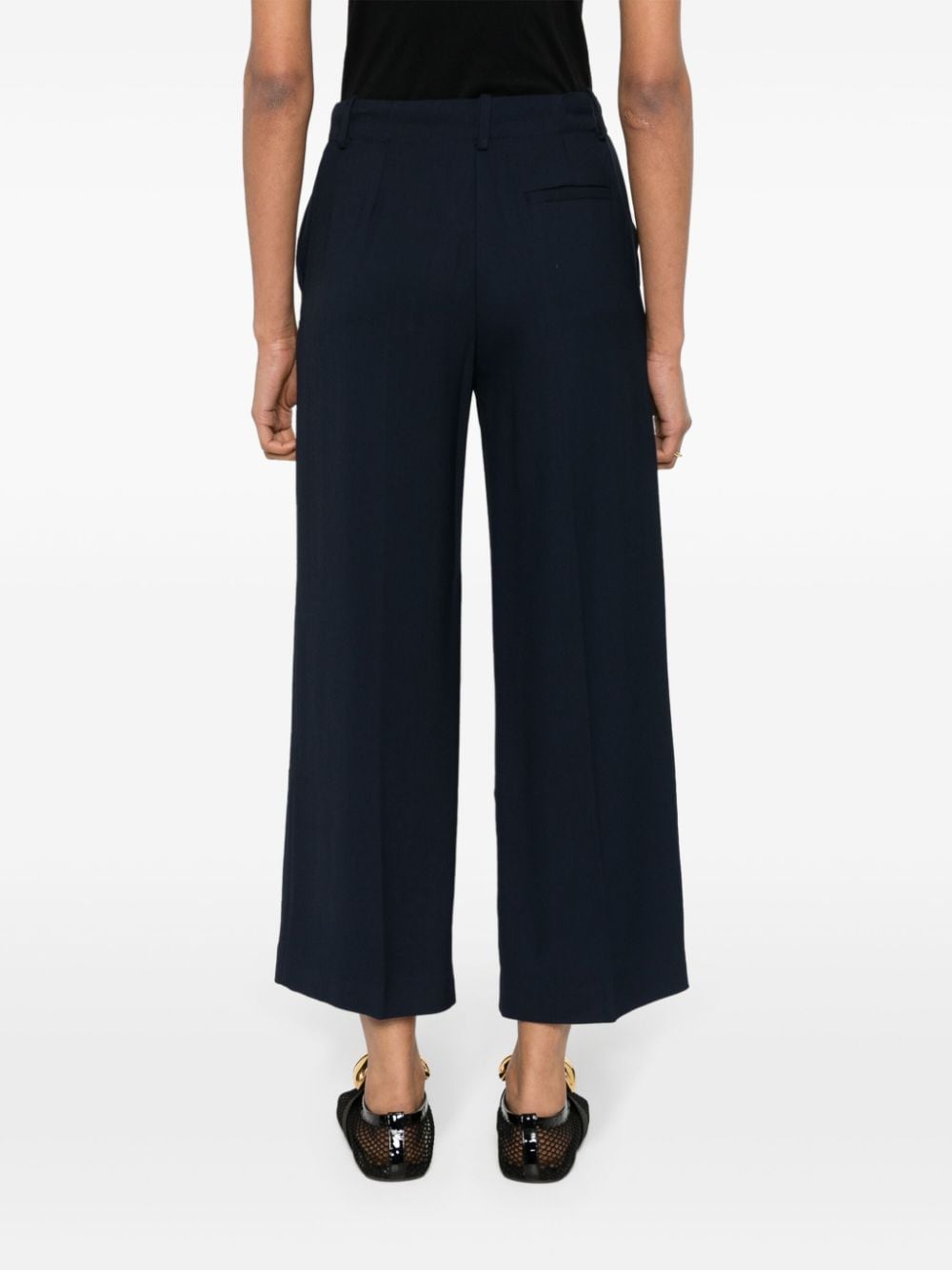 Erika Cavallini Semi-Couture Trousers Blue Erika Cavallini Semi-Couture