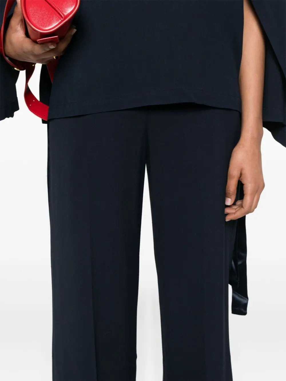 Erika Cavallini Semi-Couture Trousers Blue Erika Cavallini Semi-Couture
