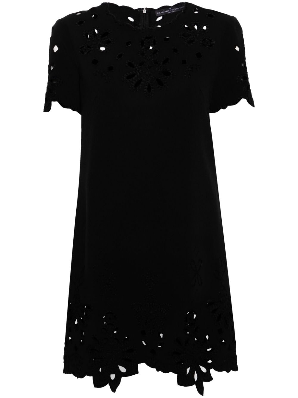 Ermanno Scervino Embroidered cotton short dress Ermanno Scervino