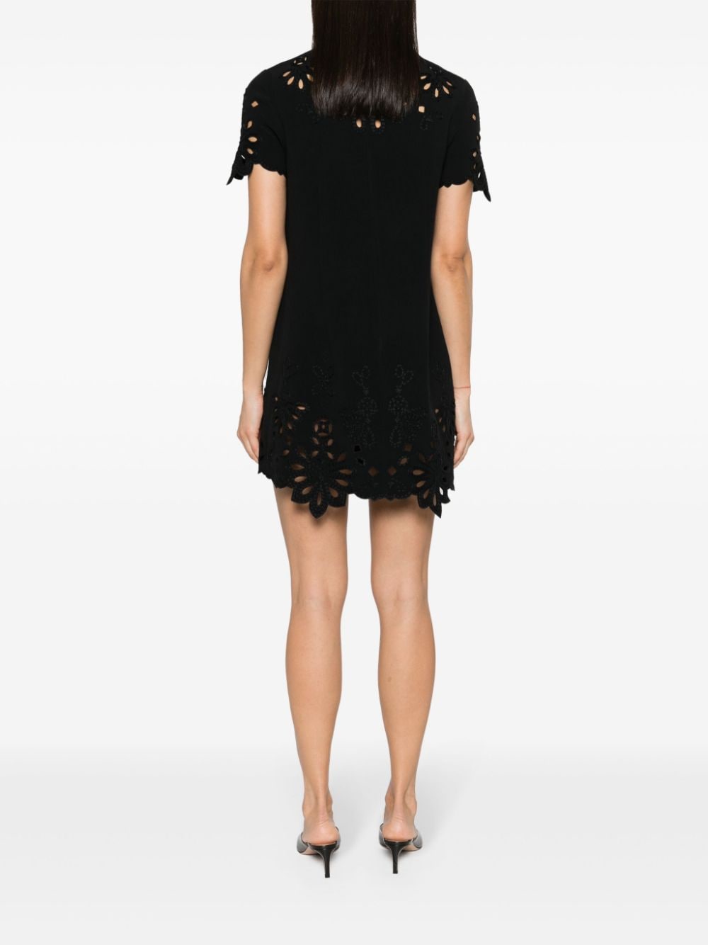 Ermanno Scervino Embroidered cotton short dress Ermanno Scervino