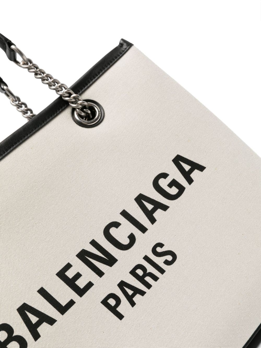 Balenciaga Logo Print Canvas Tote Bag Balenciaga
