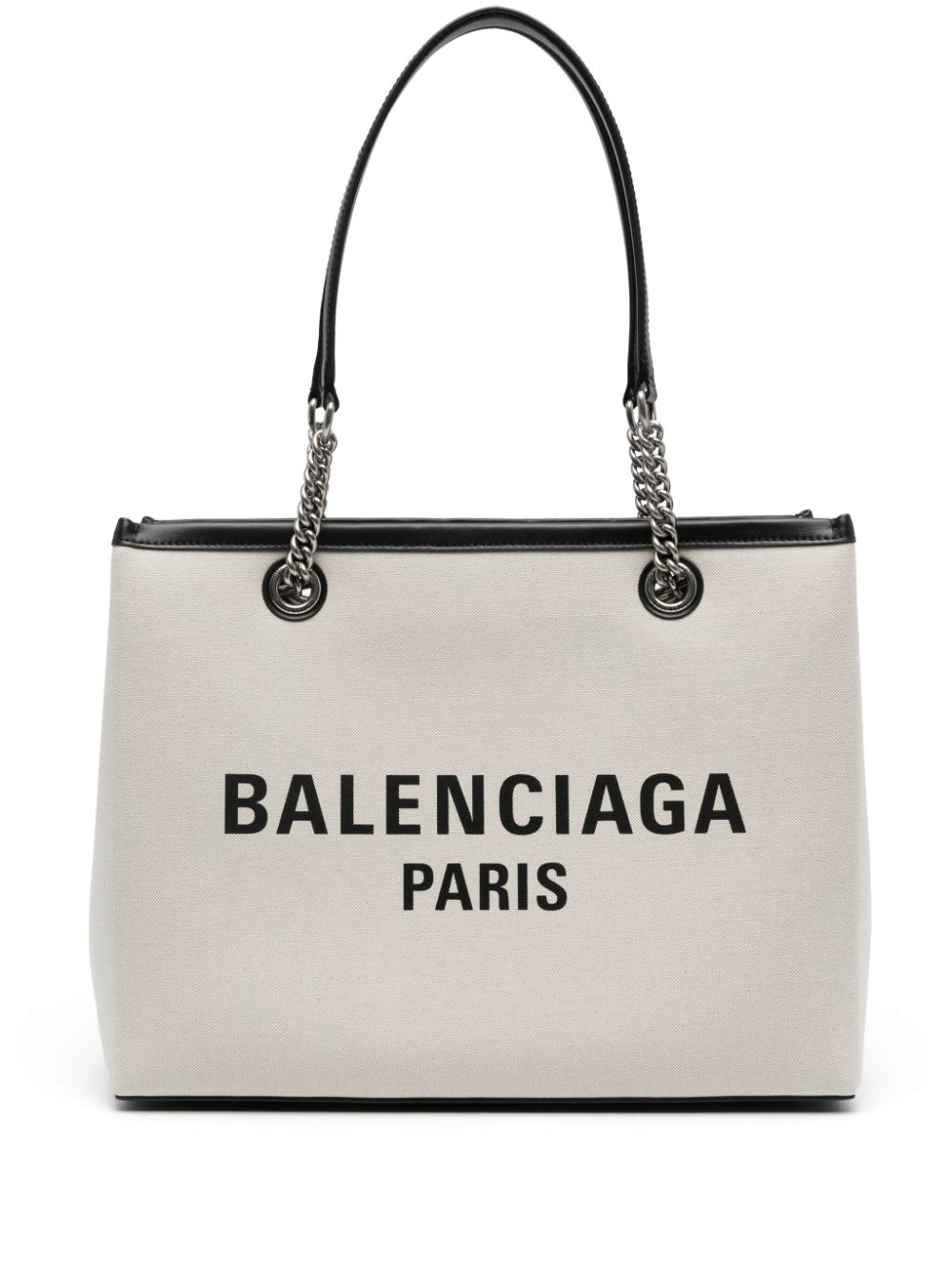Balenciaga Logo Print Canvas Tote Bag Balenciaga