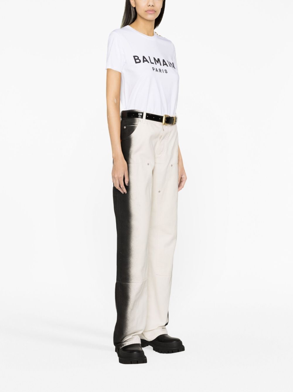 Balmain T-shirt with Balmain Paris print Balmain