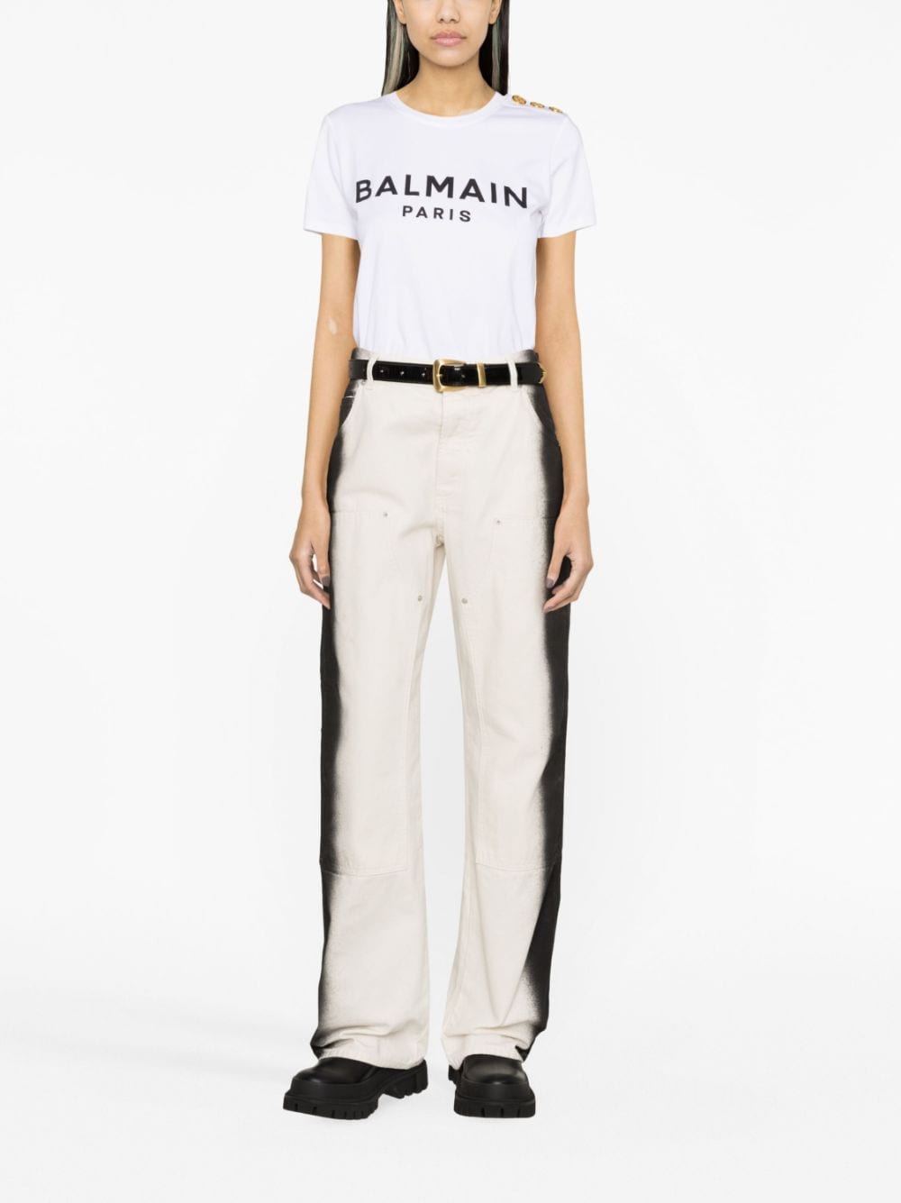 Balmain T-shirt with Balmain Paris print Balmain