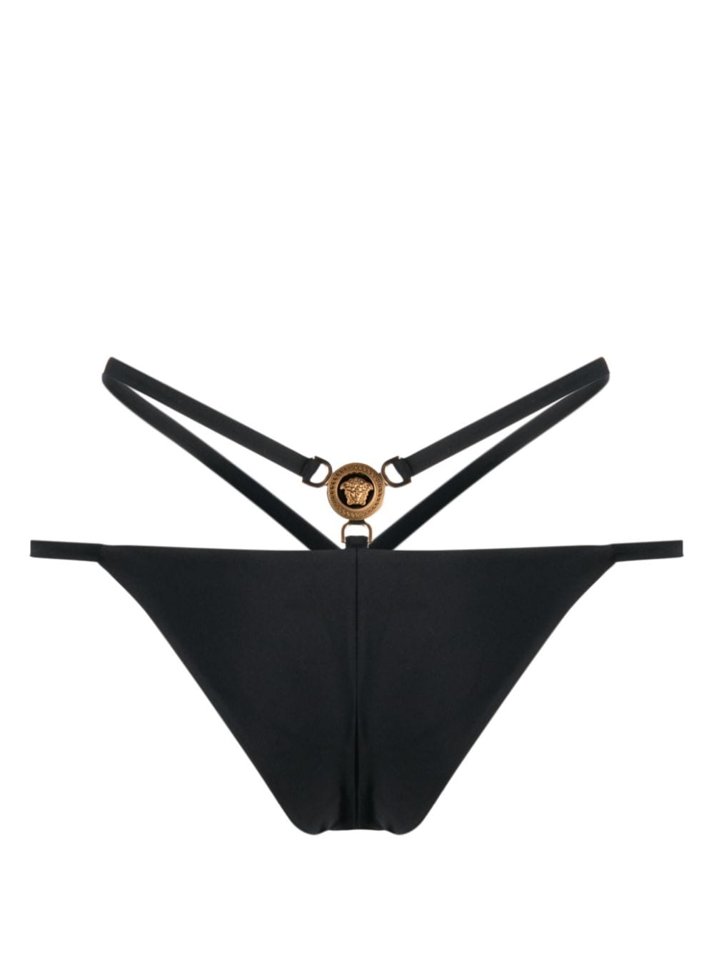 Versace Medusa-plaque strappy bikini bottoms Versace