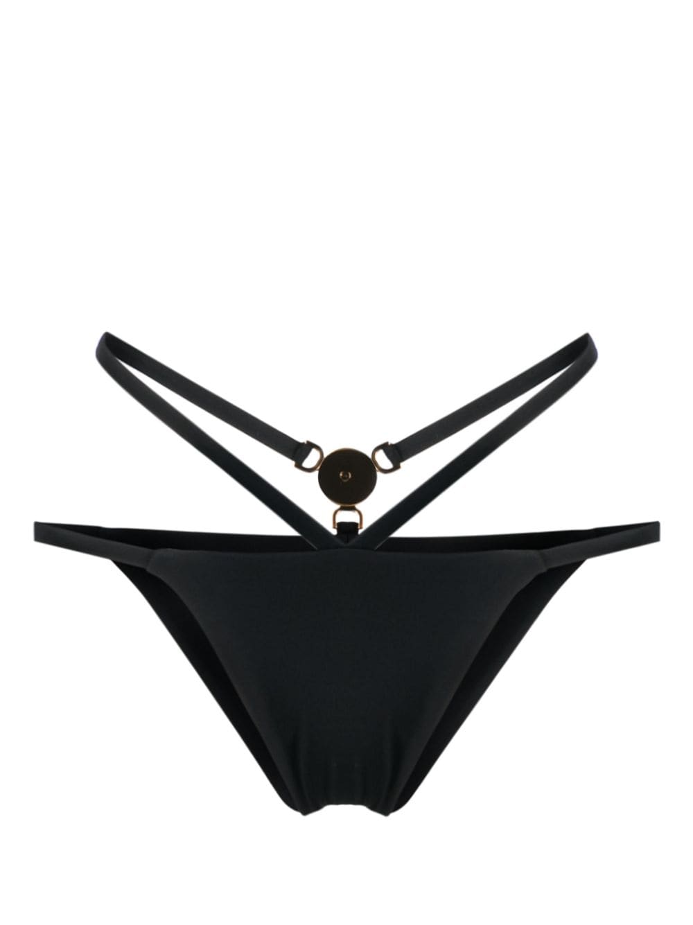 Versace Medusa-plaque strappy bikini bottoms Versace