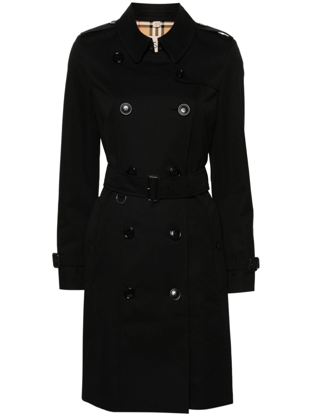 Burberry gabardine-weave trench coat Burberry