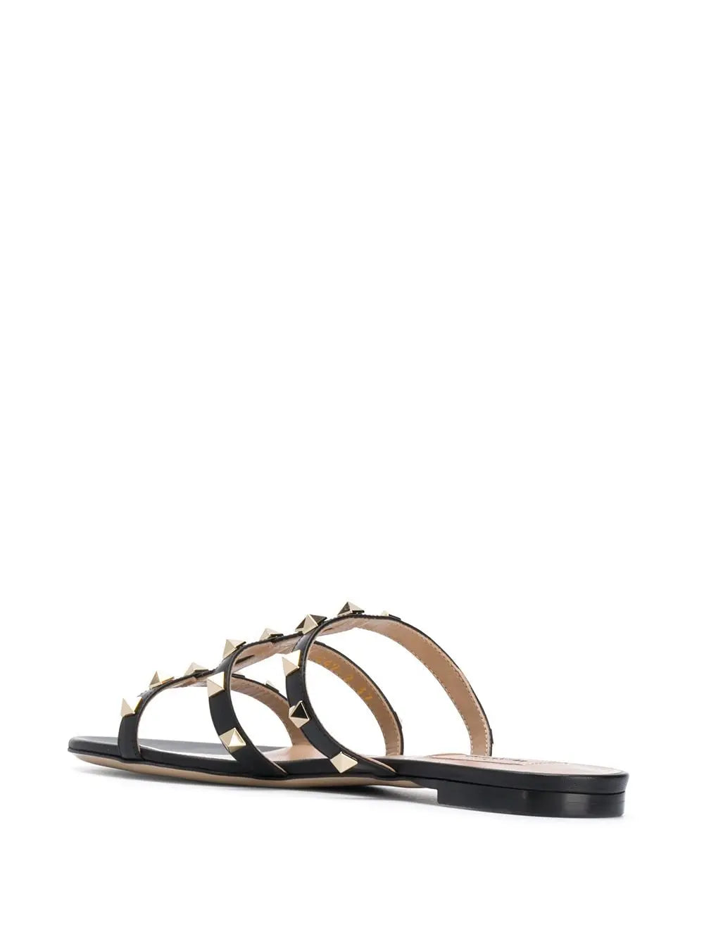 Valentino Garavani Rockstud Low Slide Sandal in Calfskin Valentino Garavani