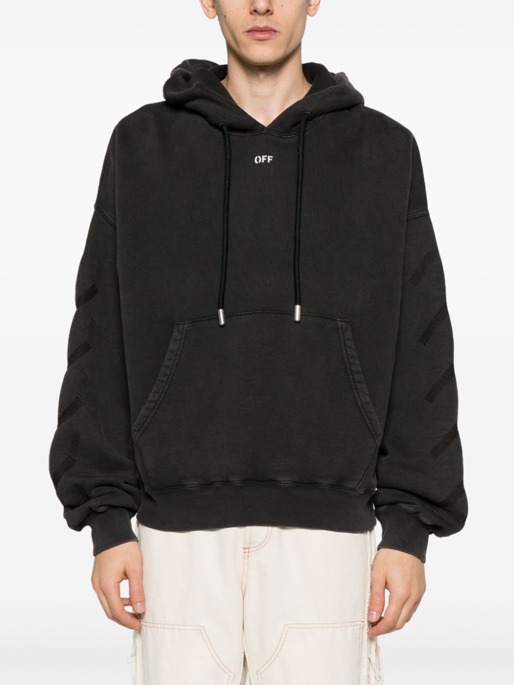 Off White St. Matthew cotton hoodie Off White