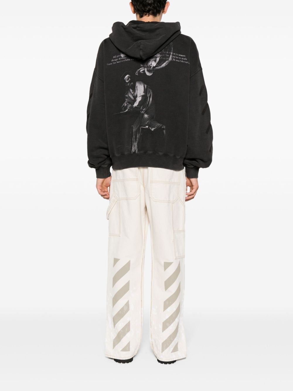 Off White St. Matthew cotton hoodie Off White