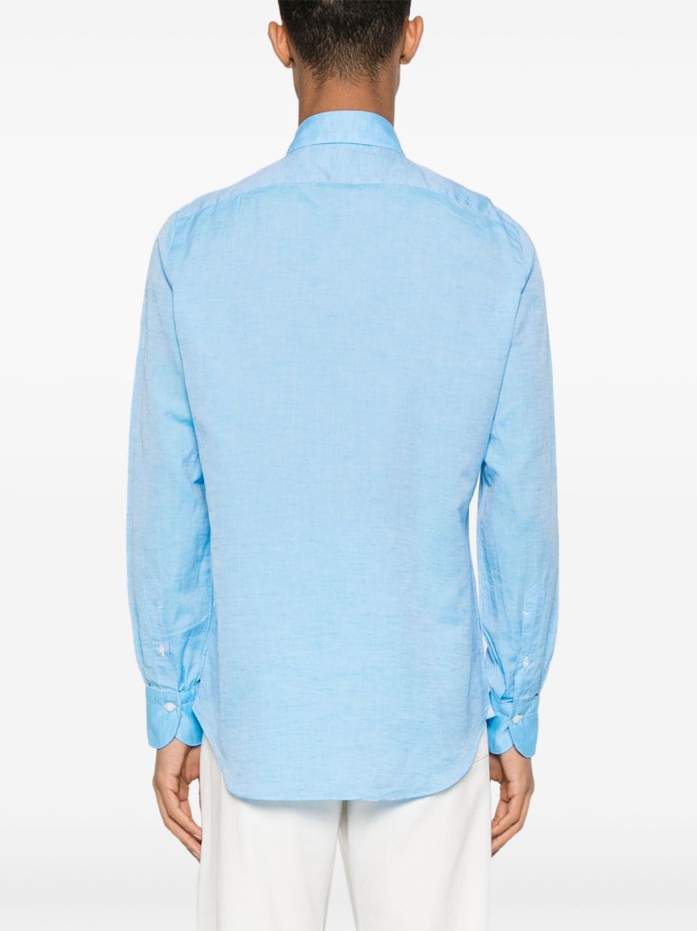 FINAMORE 1925 NAPOLI Shirts Clear Blue Finamore 1925 Napoli