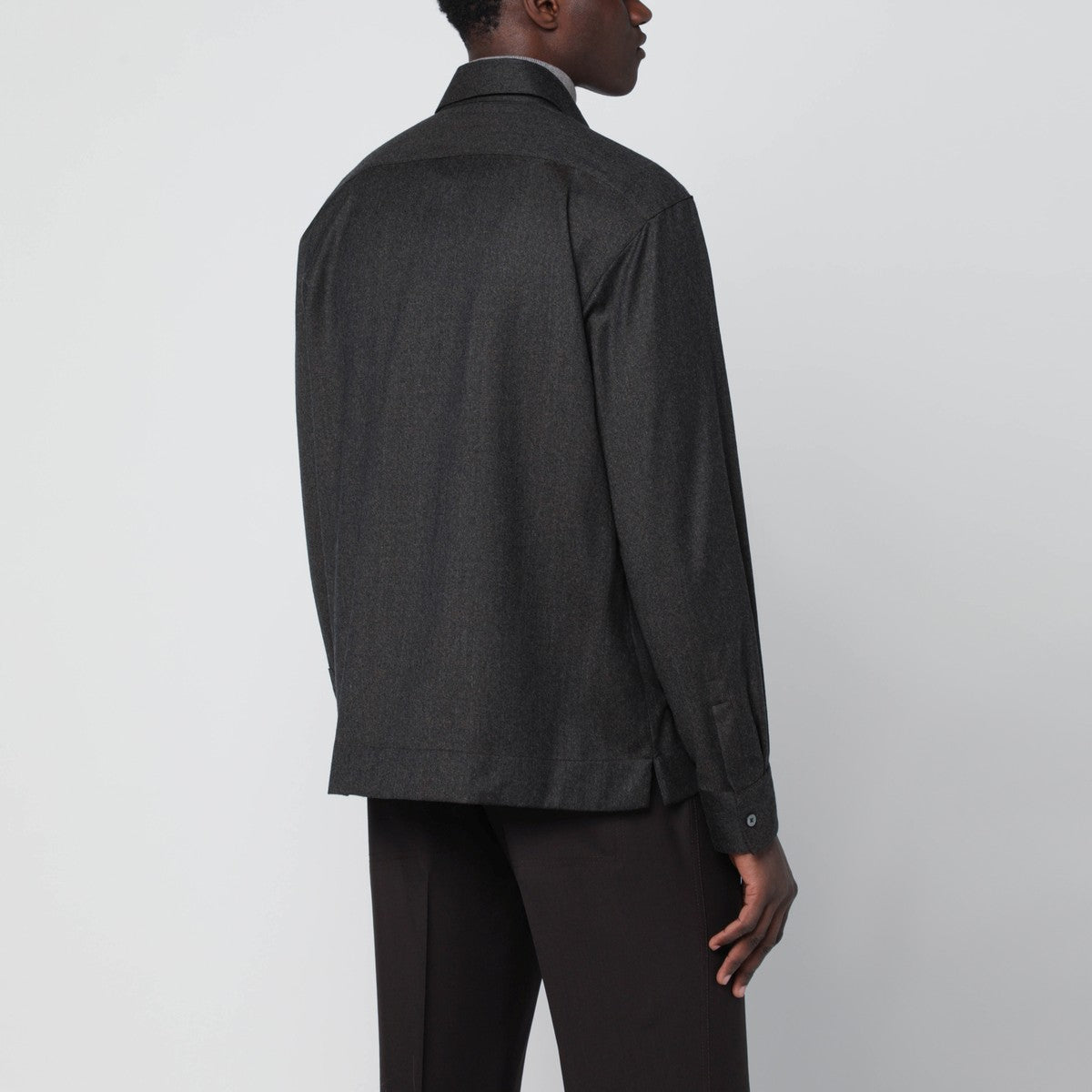 XACUS Grey wool shirt XACUS