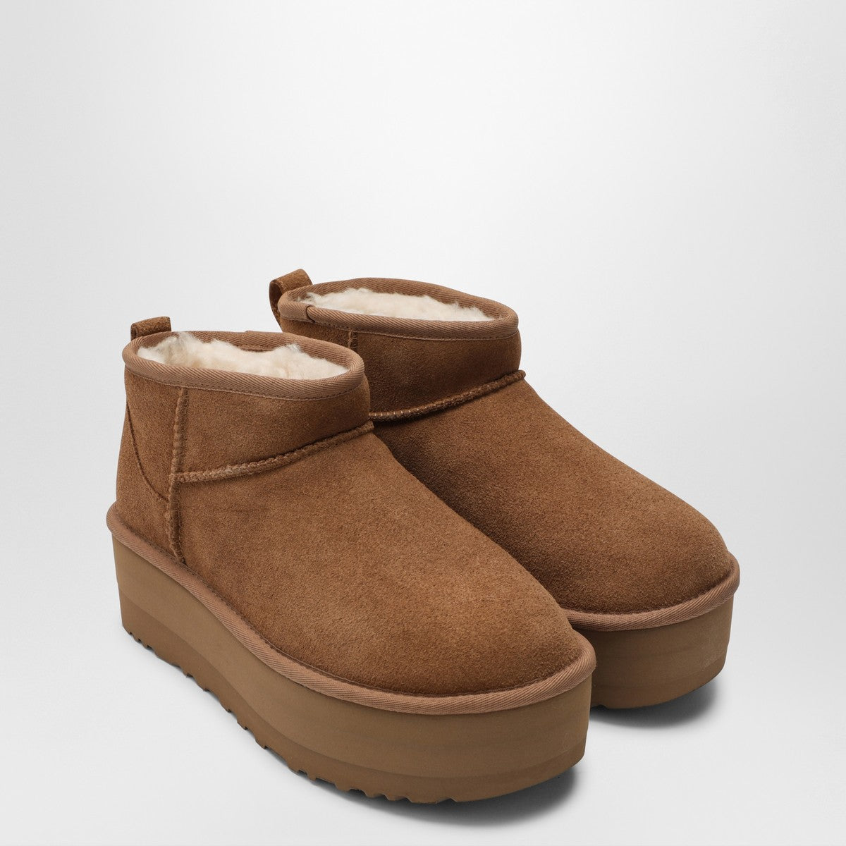 UGG Classic Ultra Mini platform ankle boots in chestnut Ugg