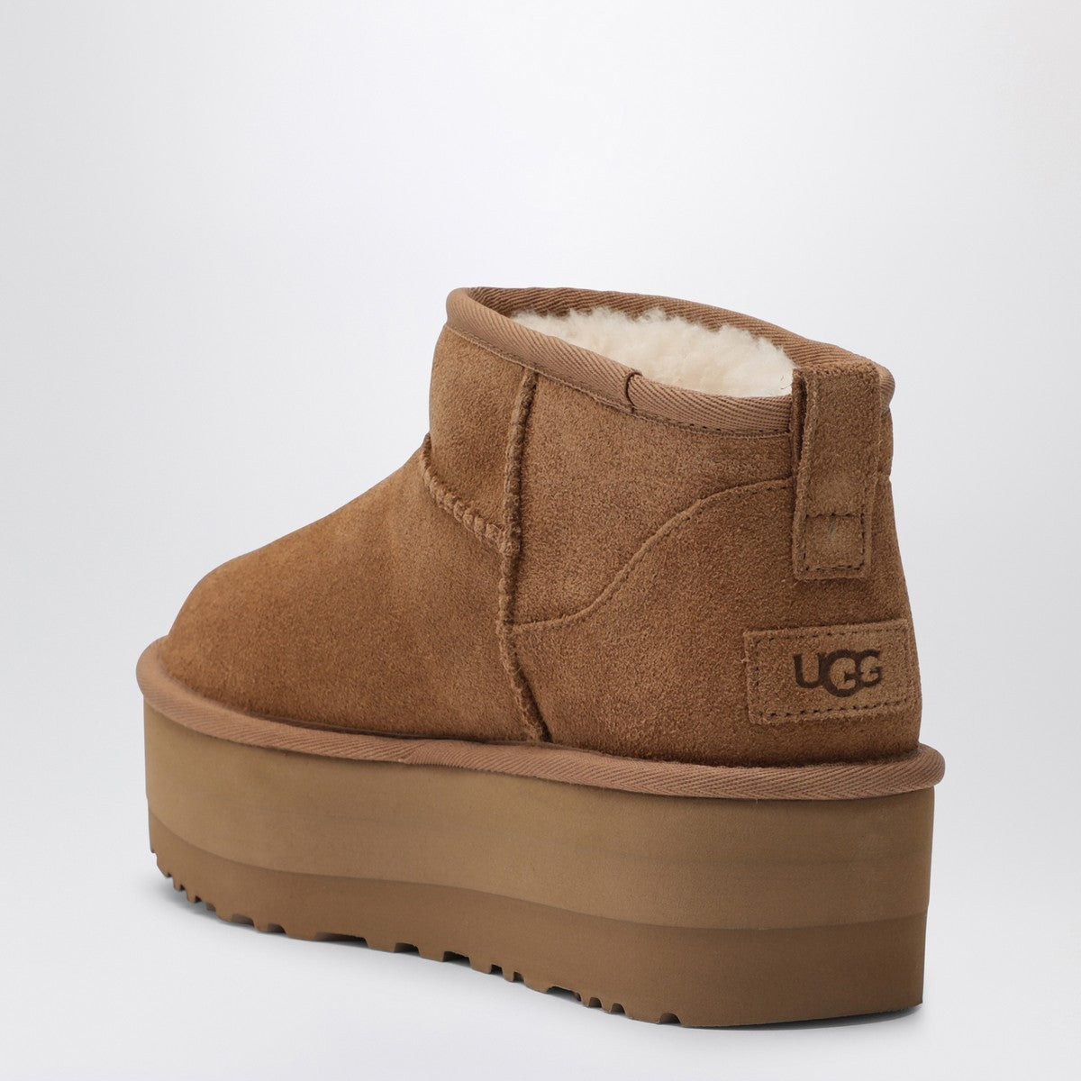 UGG Classic Ultra Mini platform ankle boots in chestnut Ugg