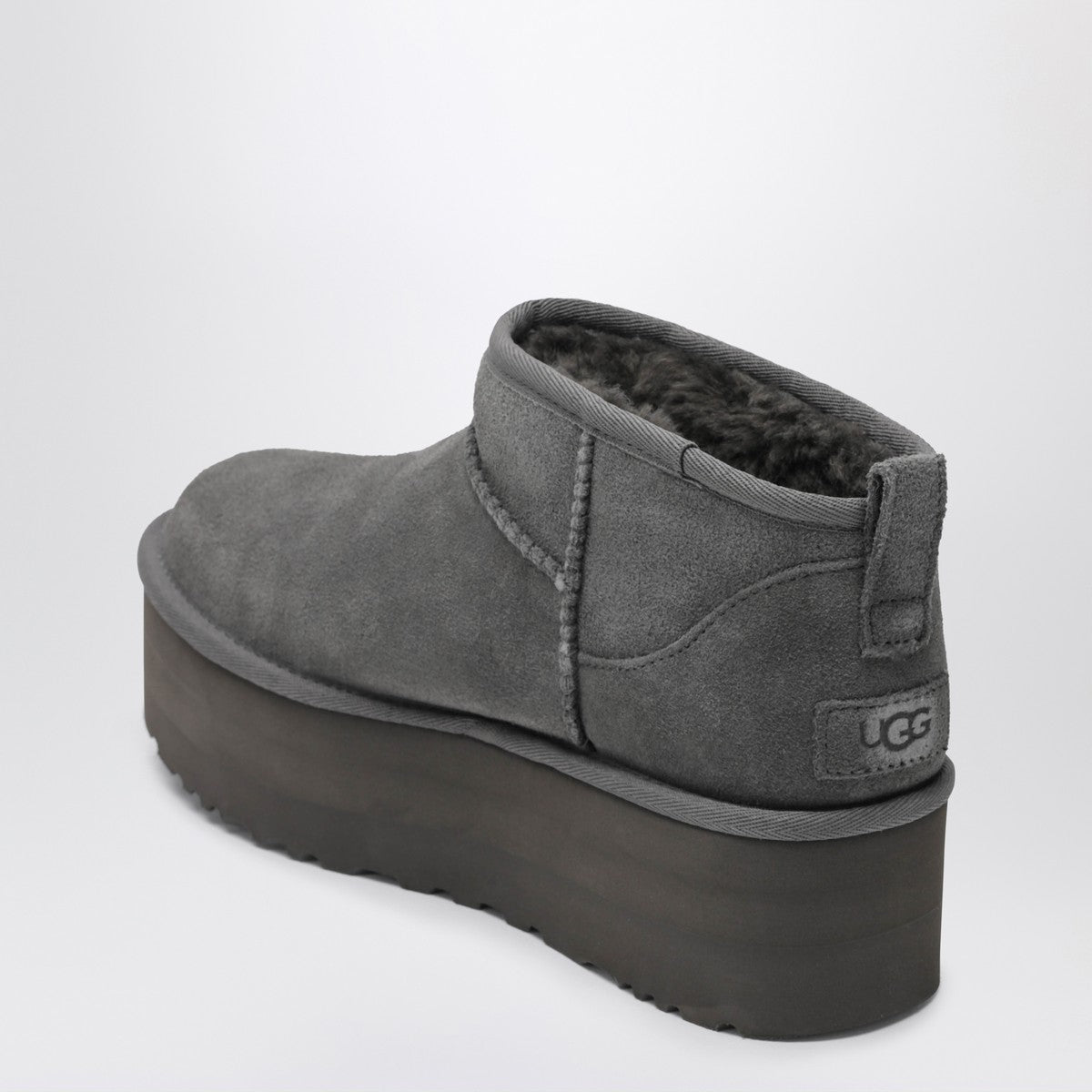 UGG Classic Ultra Mini grey boot with platform Ugg