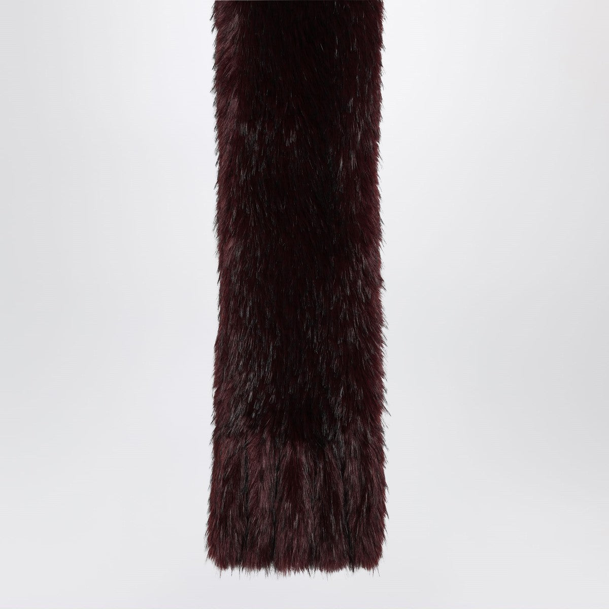ROTATE Birger Christensen Dark burgundy faux fur scarf ROTATE Birger Christensen
