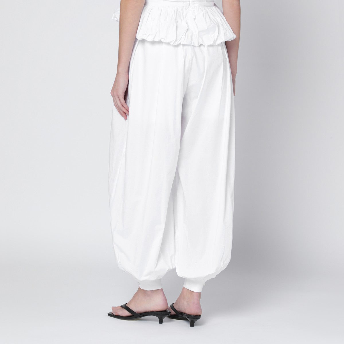 ROTATE Birger Christensen Nicola high-waisted poplin trousers ROTATE Birger Christensen