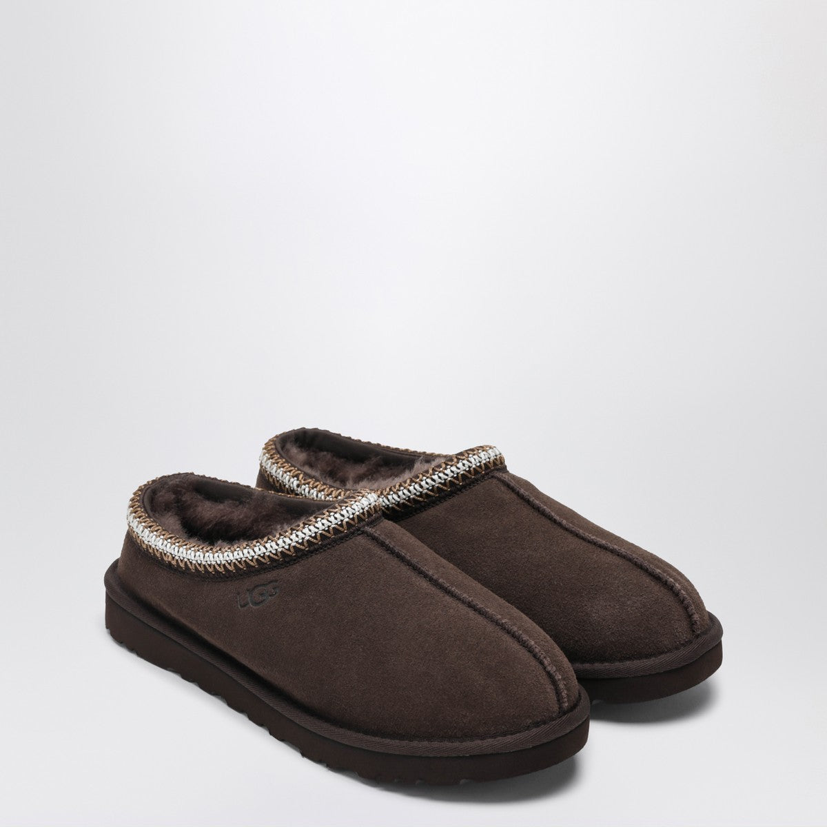 UGG Tasman cocoa-coloured eather slip-ons Ugg