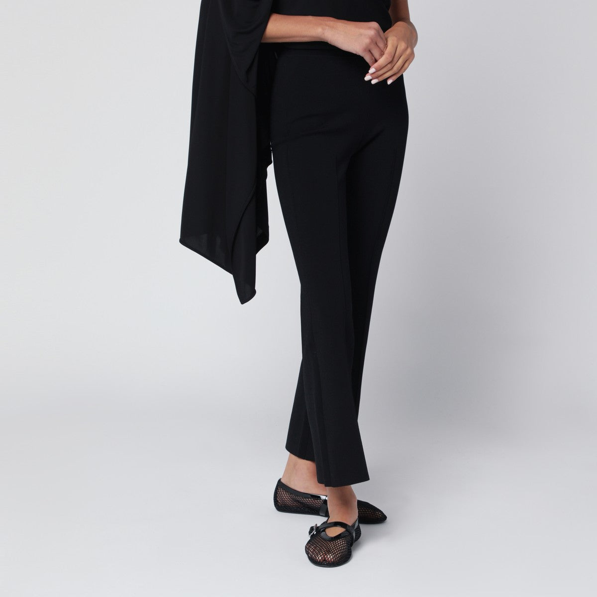 SIMKHAI Ashlon trousers in black jersey SIMKHAI
