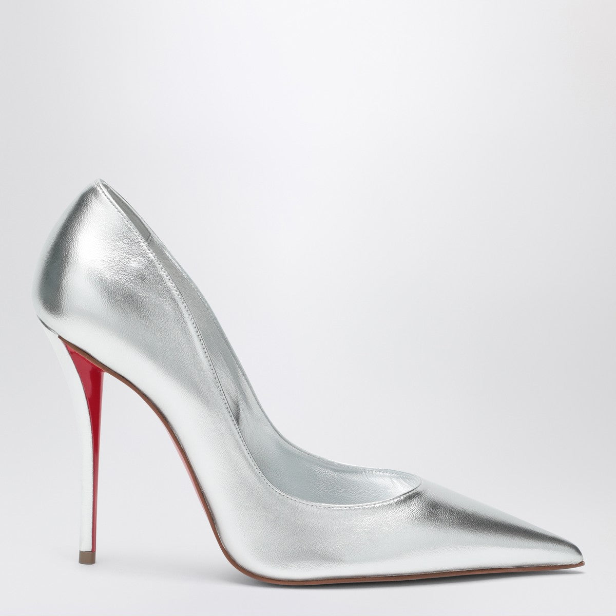 Christian Louboutin Miss Z pumps in silver laminated nappa leather Christian Louboutin