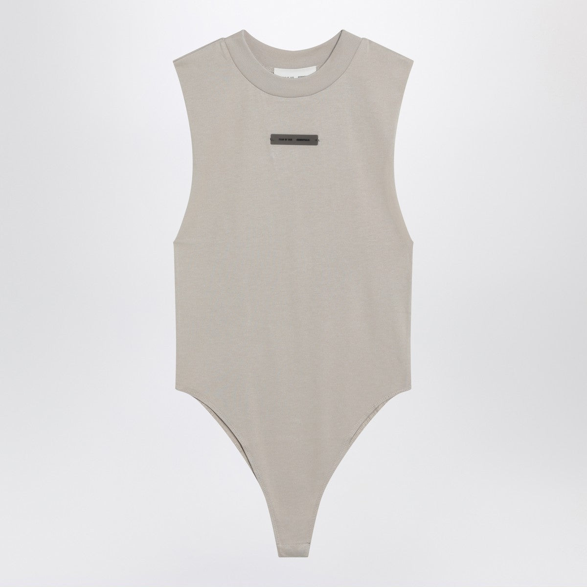 Fear of God Essentials Sleeveless greige cotton-blend bodysuit Fear of God Essentials