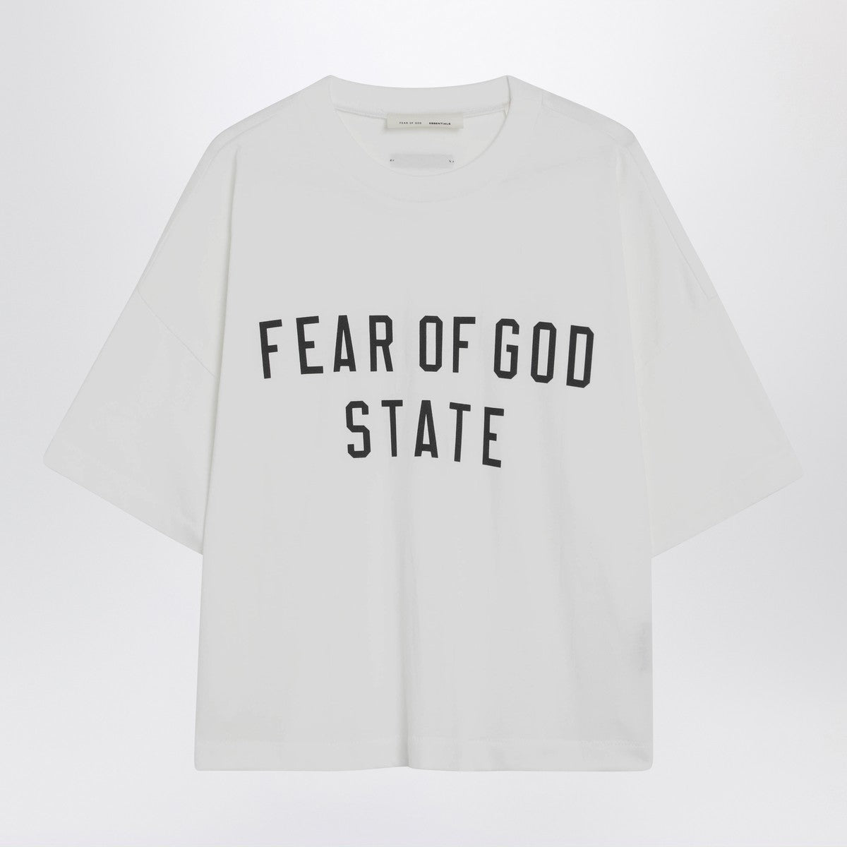 Fear of God Essentials White crewneck T-shirt with logo Fear of God Essentials