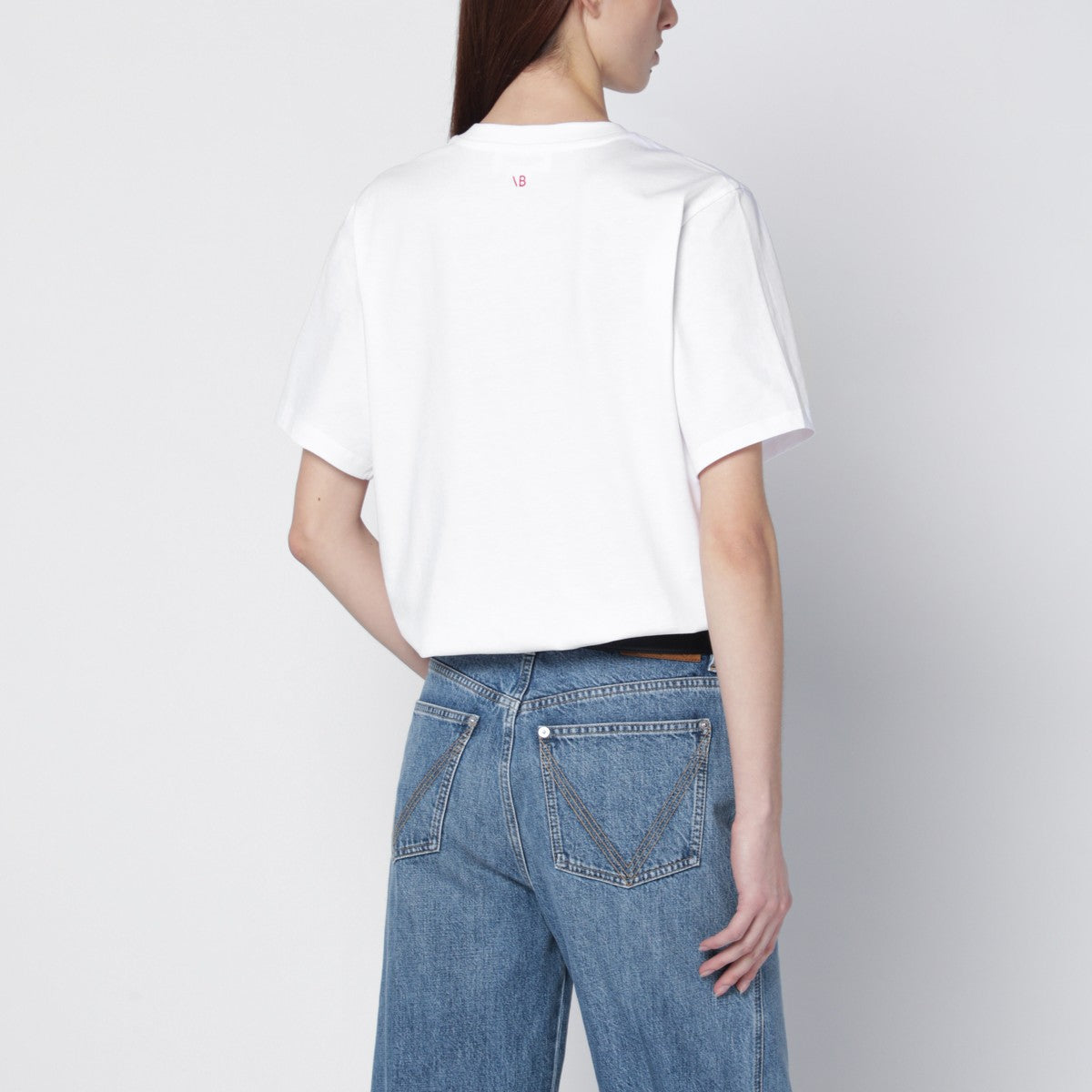 Victoria Beckham “Fashion stole my smile” white cotton T-shirt Victoria Beckham