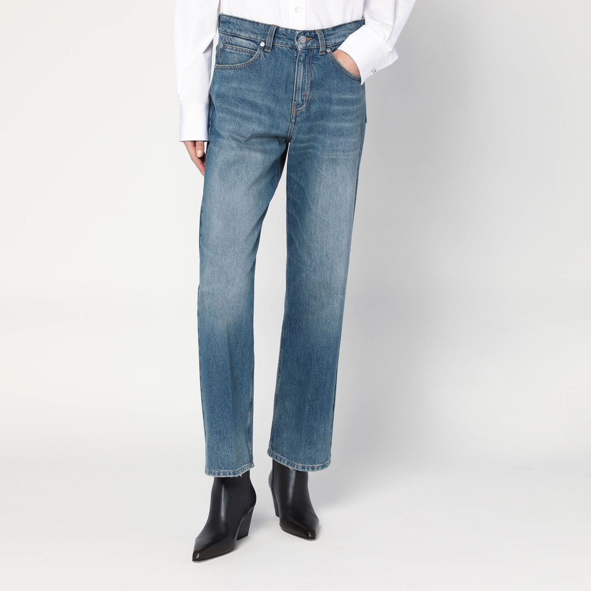 Victoria Beckham Bearnie jeans in faded blue Victoria Beckham