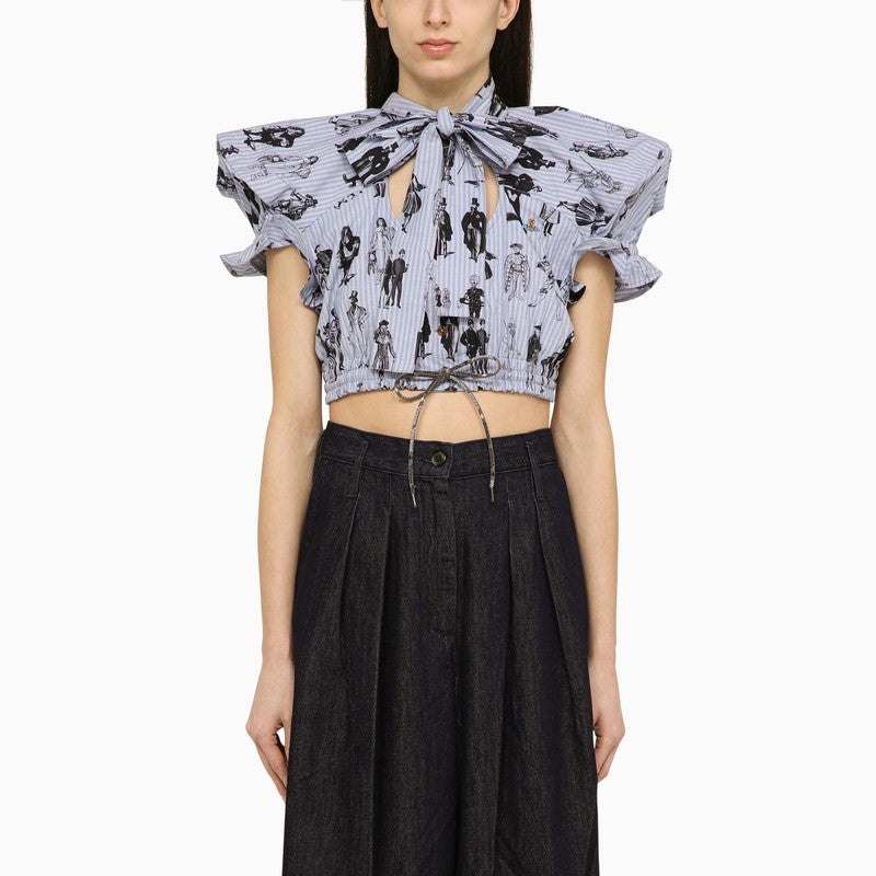Vivienne Westwood Cotton bow and shoulder top Vivienne Westwood