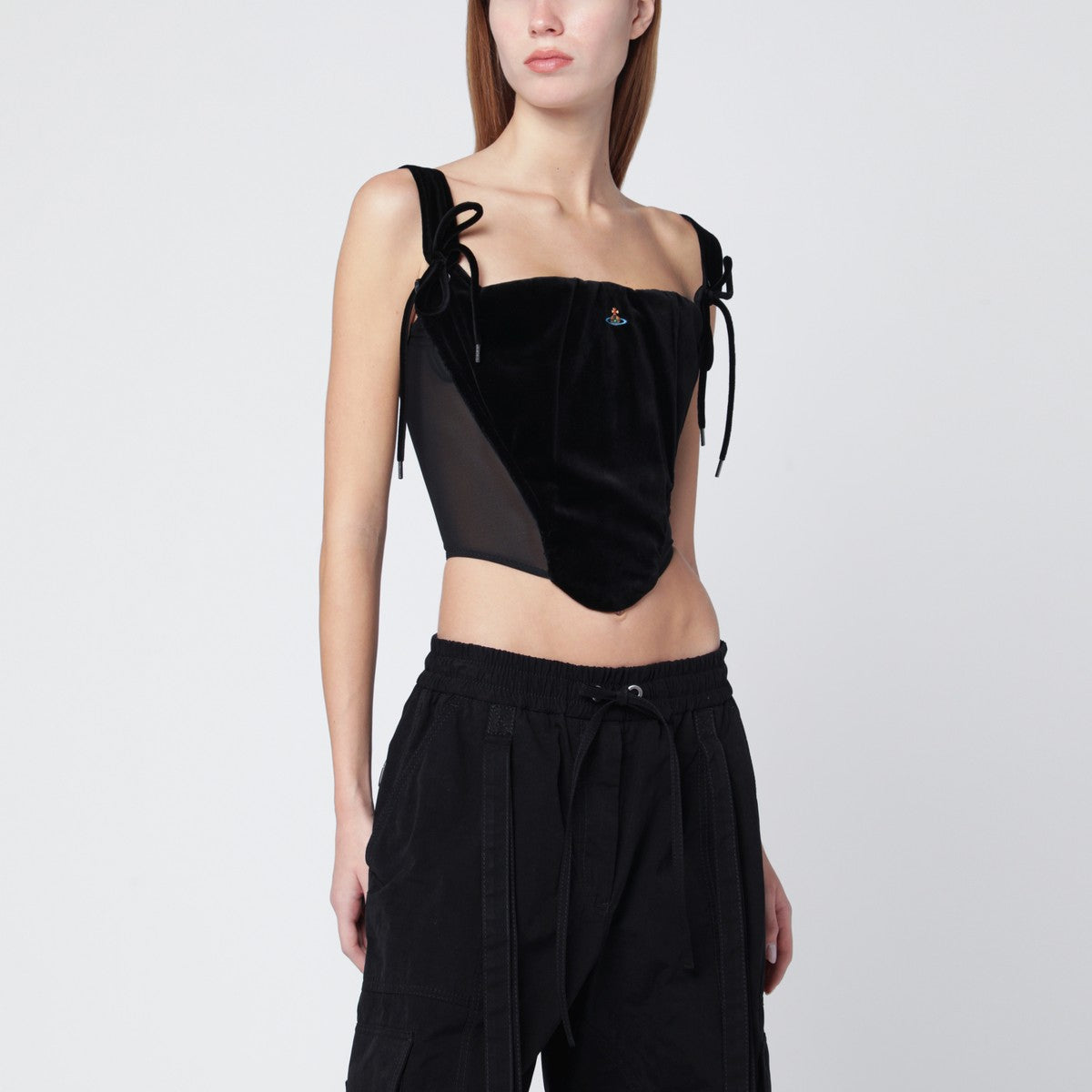 Vivienne Westwood Black velvet Puppy corset Vivienne Westwood