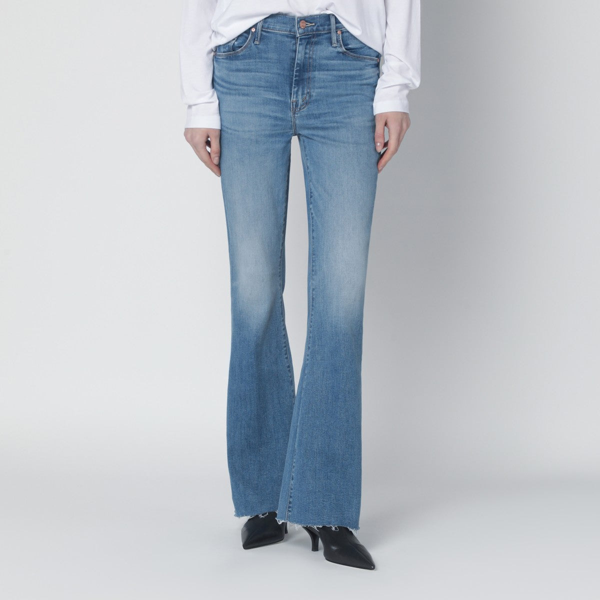 Mother Jeans The Weekender Fray Ride Hard/Live Louder Mother