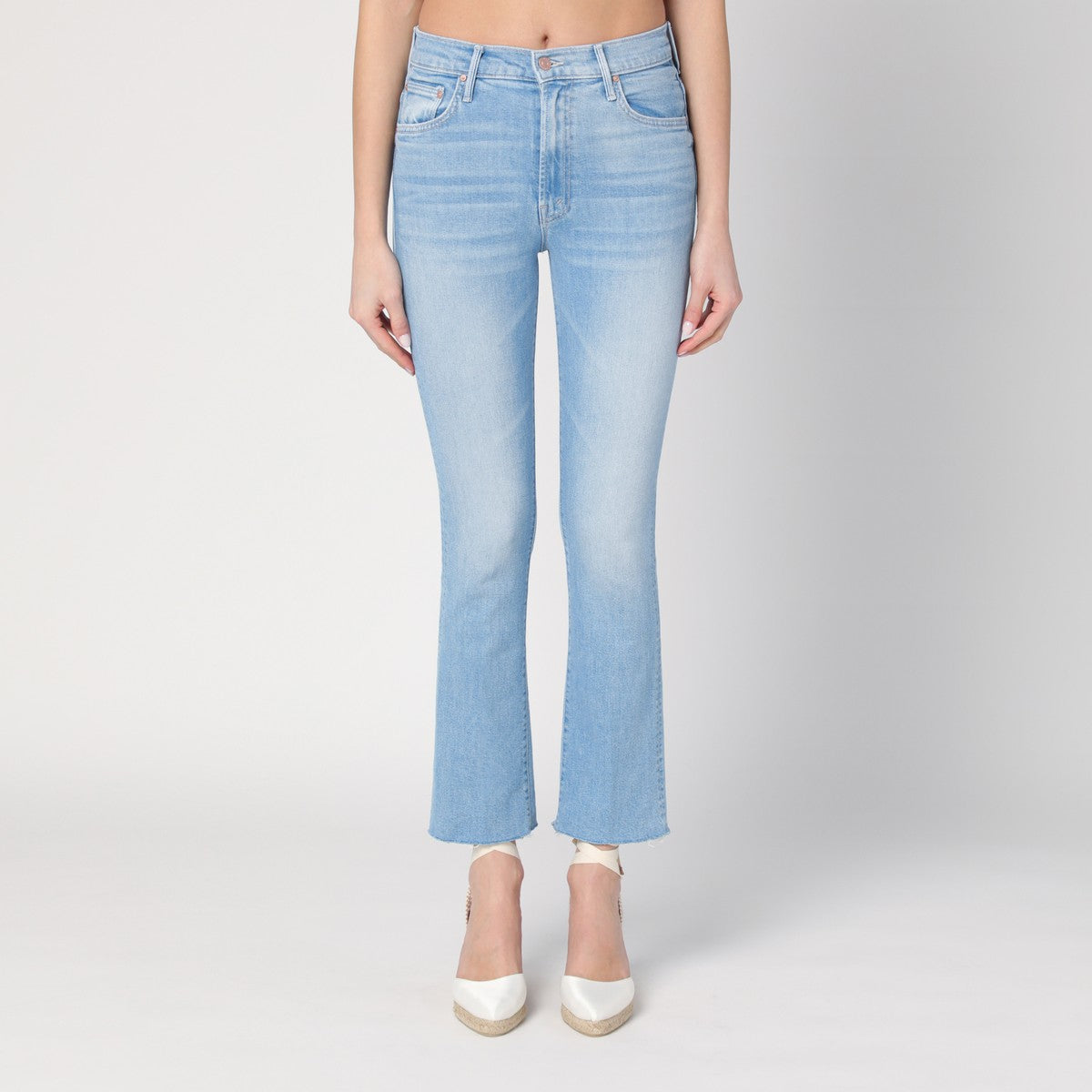 Mother Trumpet jeans The Dodger Sneak light blue washed Mother