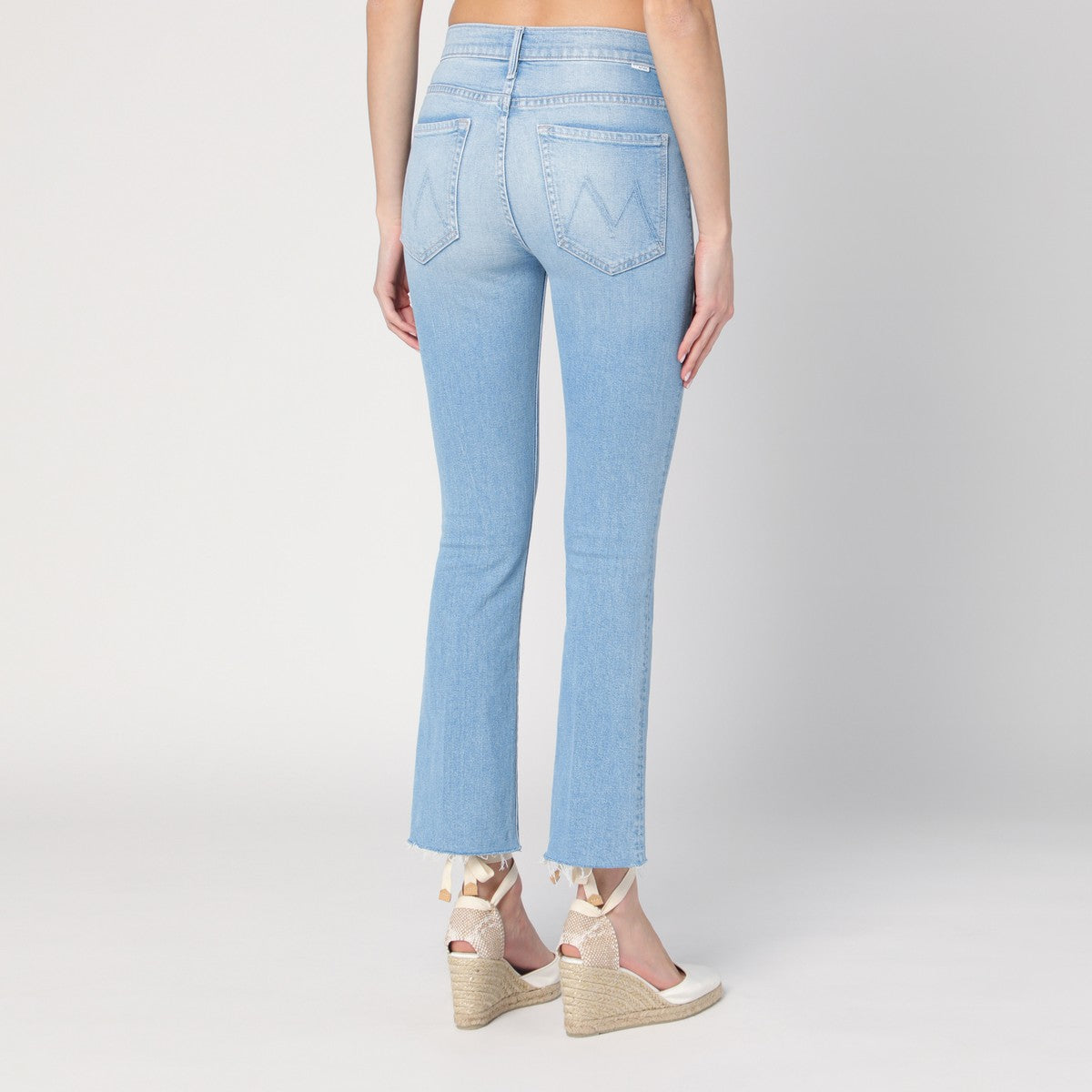 Mother Trumpet jeans The Dodger Sneak light blue washed Mother