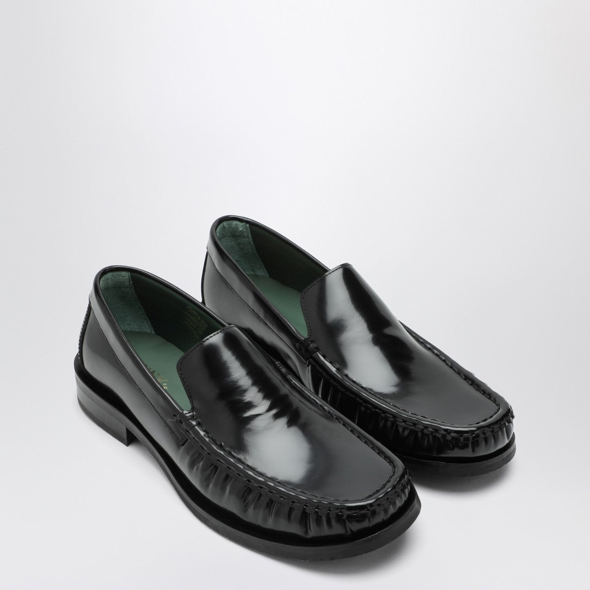 VINNY''s Black leather Micahel moccasins VINNY''s