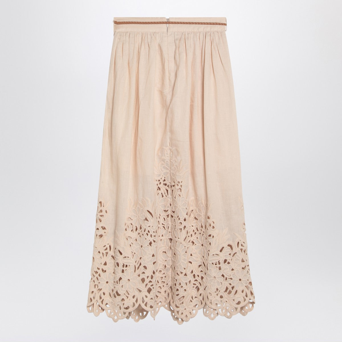 ZIMMERMANN Wylie cream colored midi skirt Zimmermann