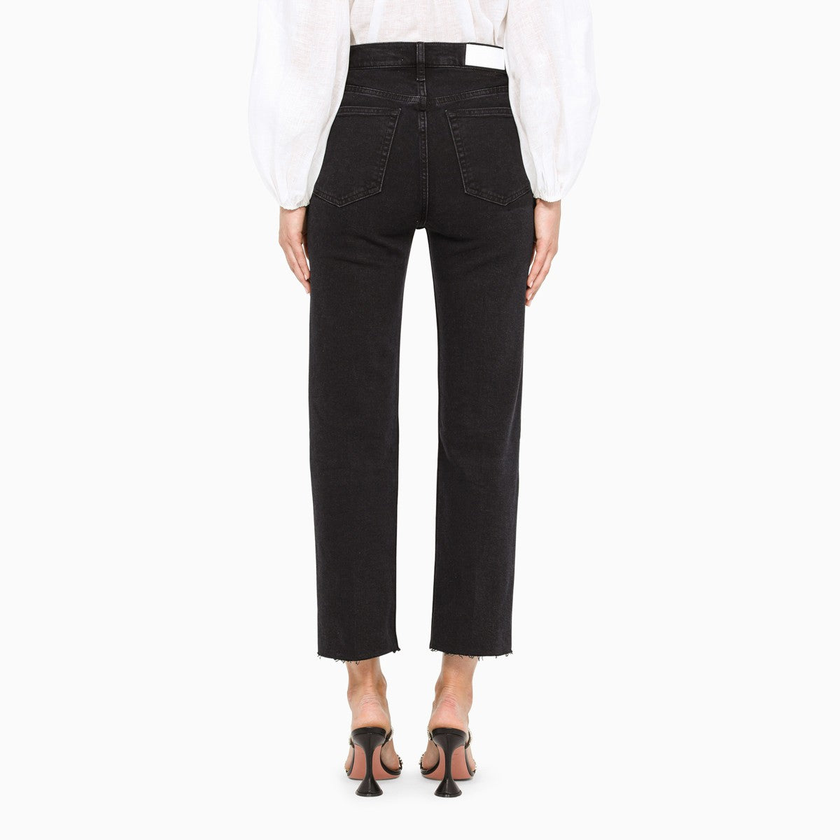 RE/DONE Black cropped trousers Re/Done