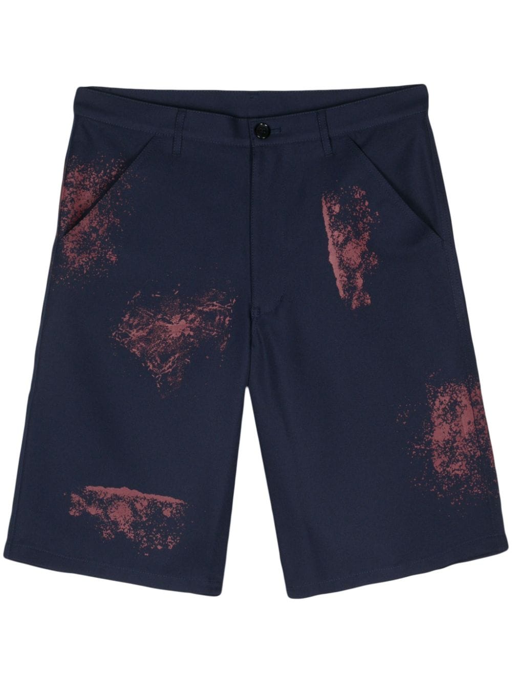 Comme Des Garcons Paint splatter-detail shorts Comme Des Garcons