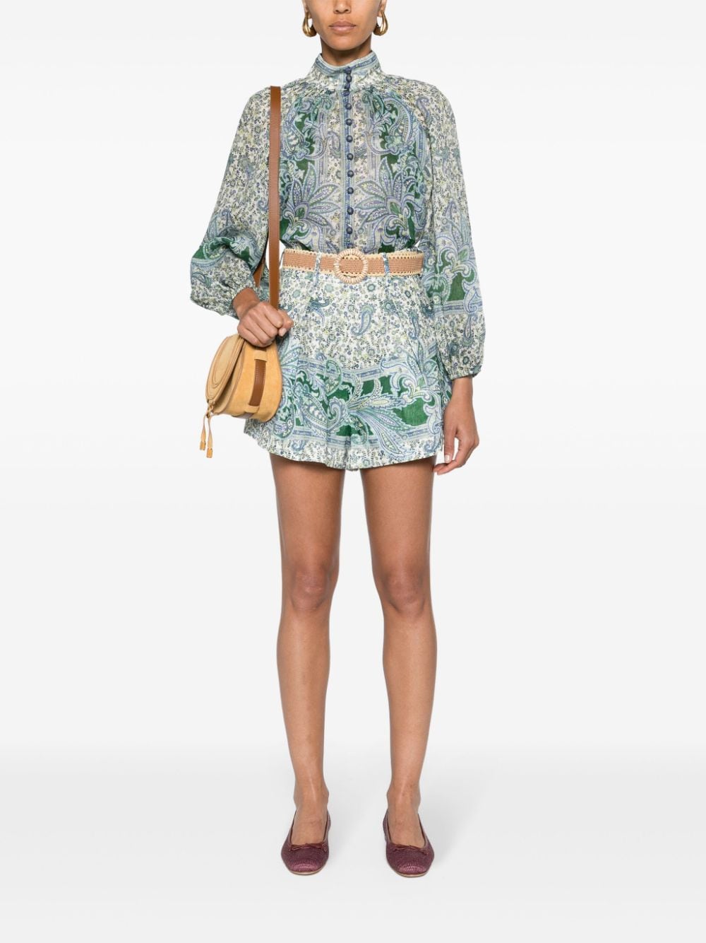 Zimmermann Shorts Green Zimmermann