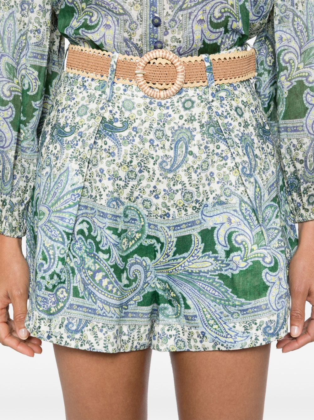 Zimmermann Shorts Green Zimmermann