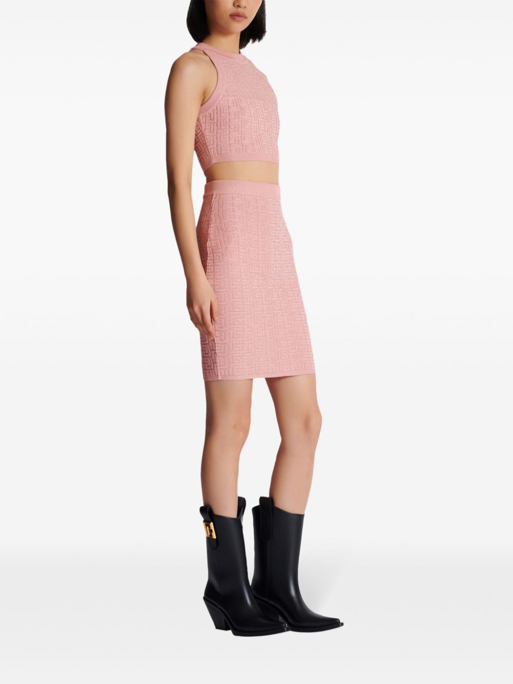 Balmain PB Labyrinth knit top Balmain