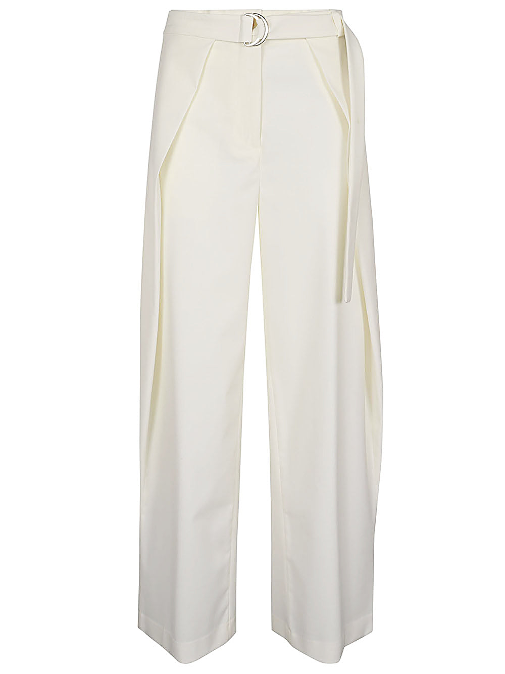 Erika Cavallini Semi-Couture Trousers White Erika Cavallini Semi-Couture