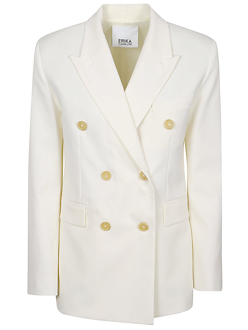 Erika Cavallini Semi-Couture Jackets White Erika Cavallini Semi-Couture