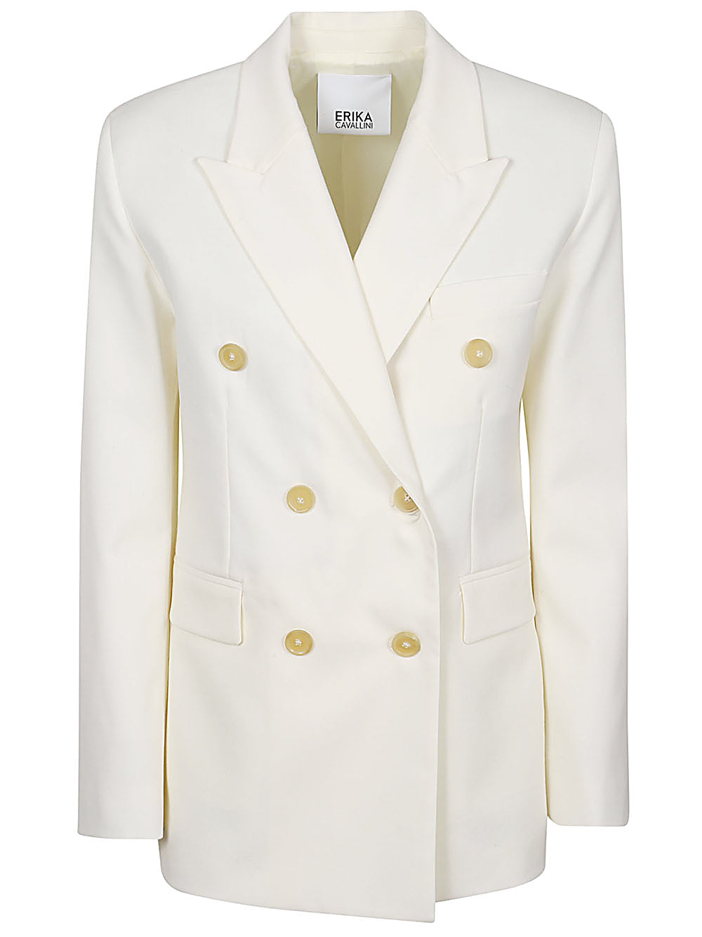 Erika Cavallini Semi-Couture Jackets White Erika Cavallini Semi-Couture