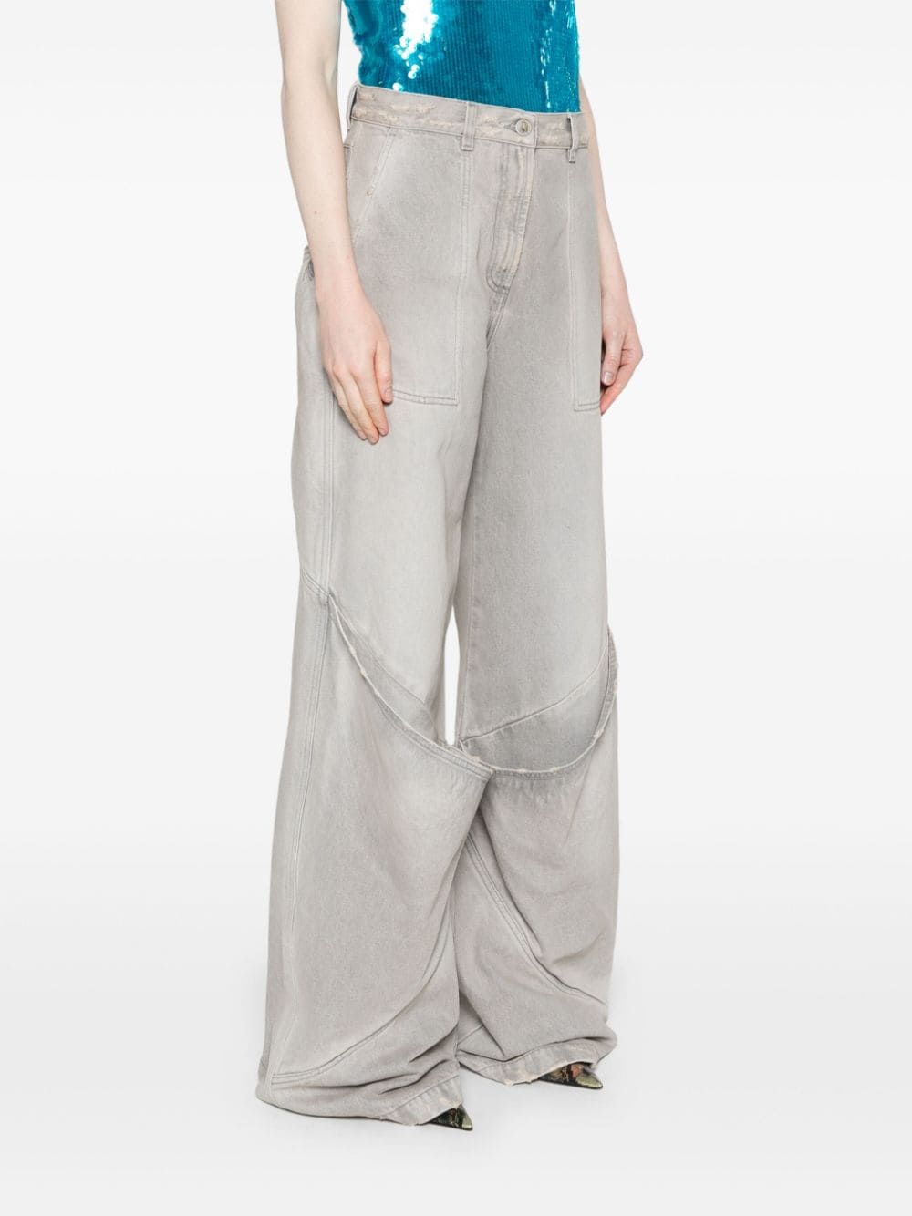 The Attico Jeans Grey The Attico