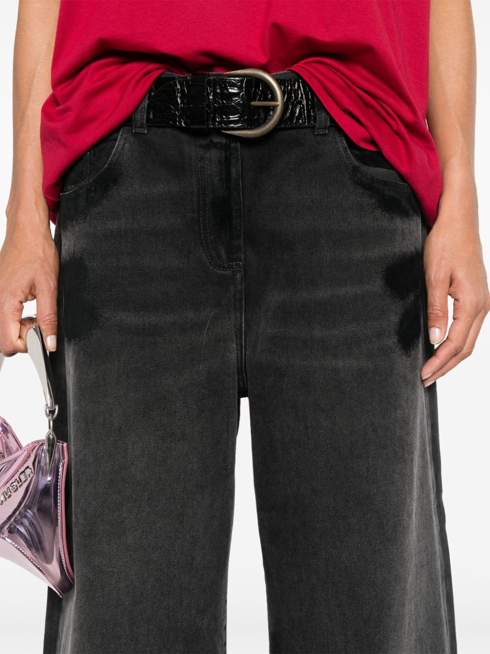 The Attico Jeans Black The Attico
