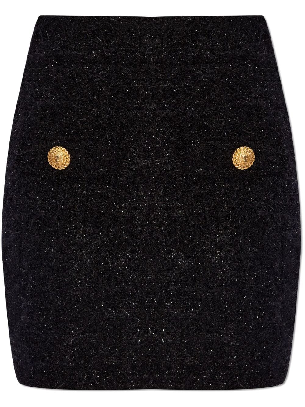 Balmain High-waisted bouclé miniskirt Balmain