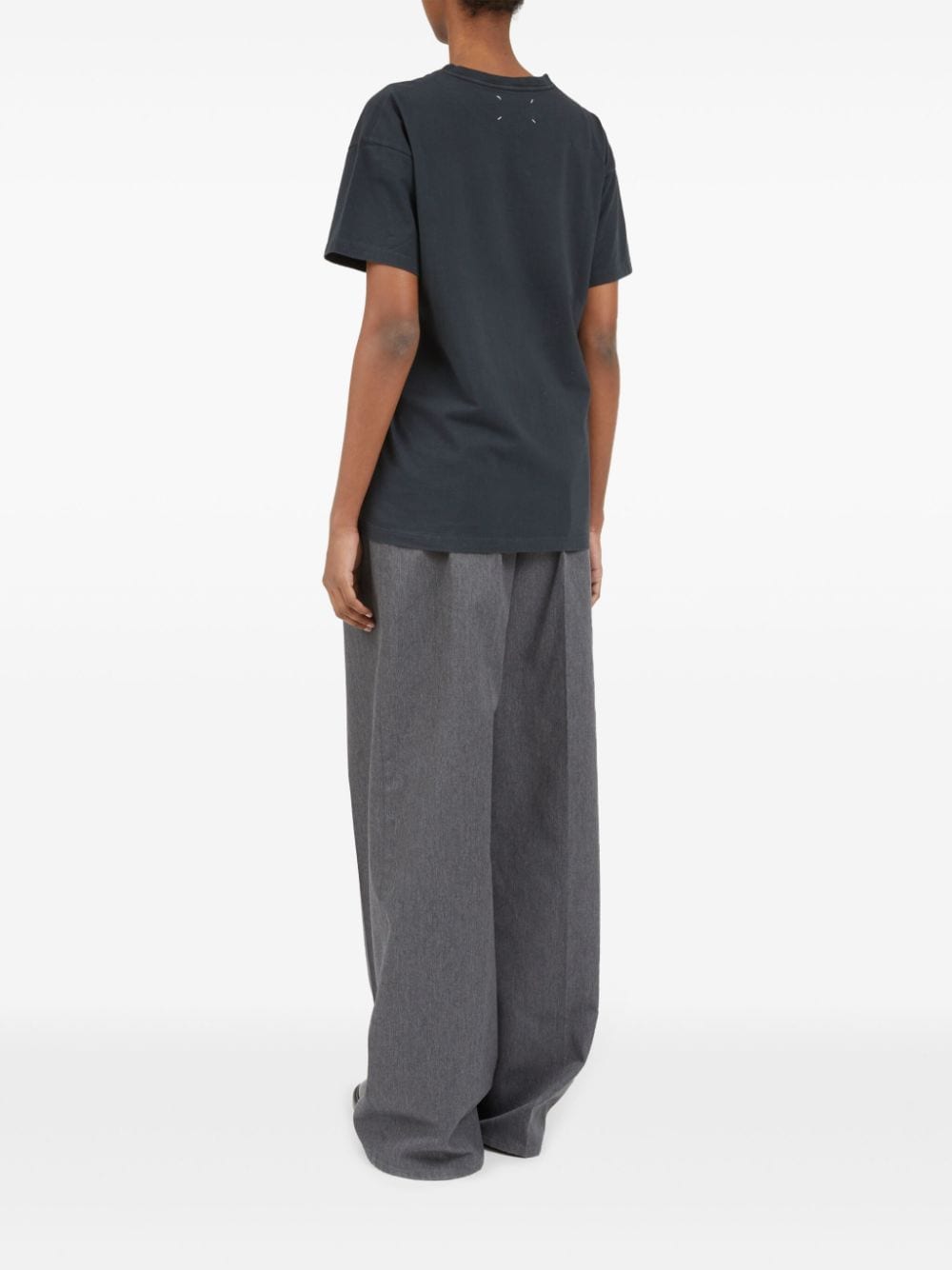 Maison Margiela Logo-embroidered cotton T-shirt Maison Margiela