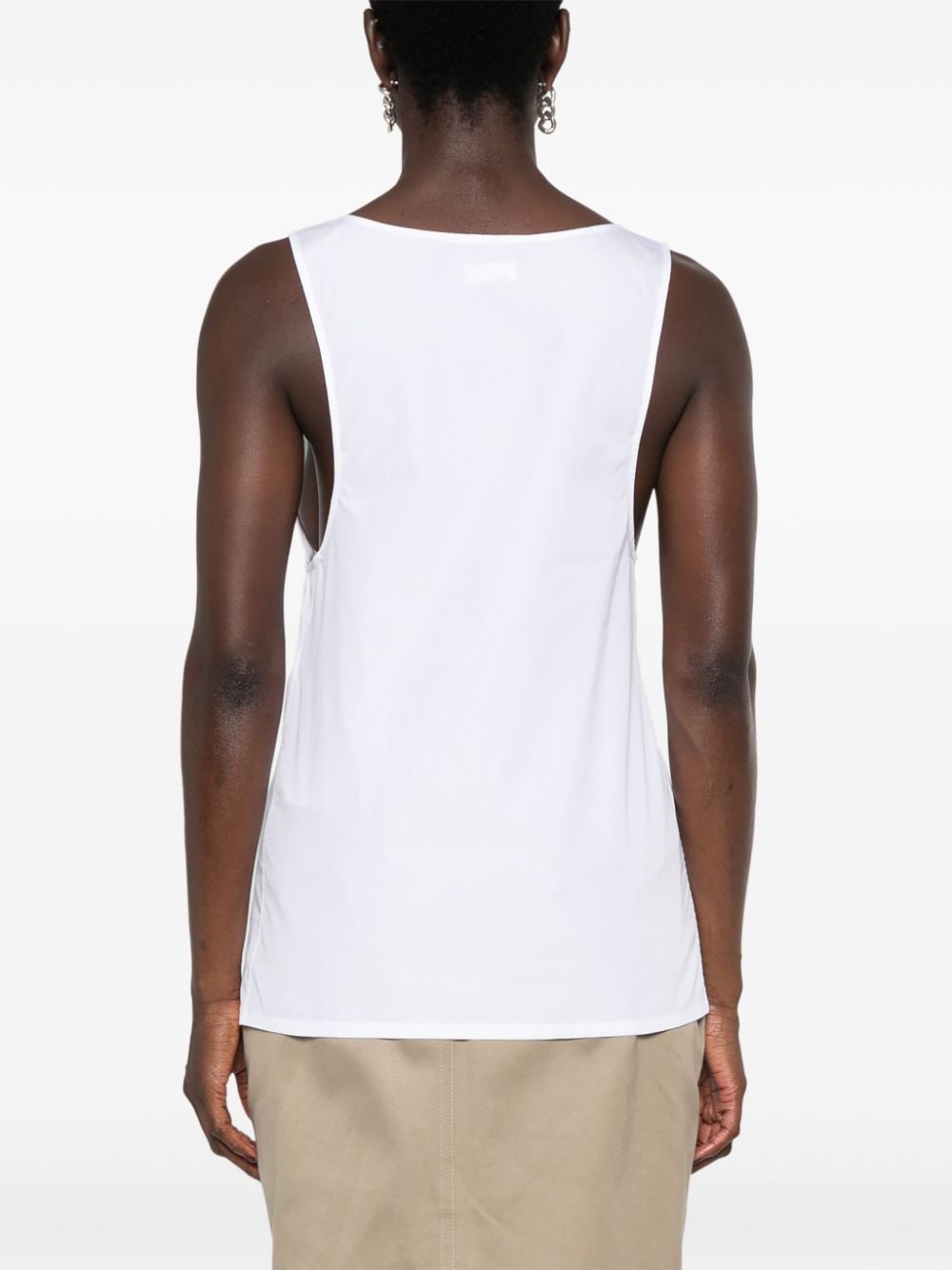 Saint Laurent semi-sheer Henley Tank Top Saint Laurent